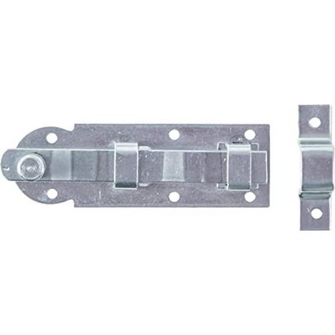 Verrou de fenêtre droit, avec boucle serrée, acier inoxydable, platine 80 x 26 mm (1/2)
