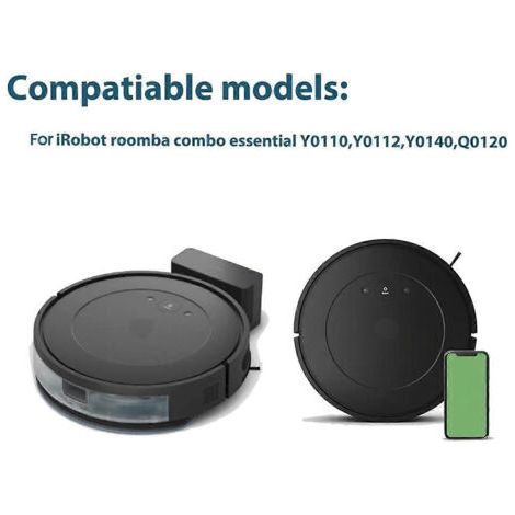 NALOOKAMIC Pièces de rechange et accessoires pour robot aspirateur et laveur iRobot Roomba Combo Y0110 Y0140 : 2 brosses principales (1/4)