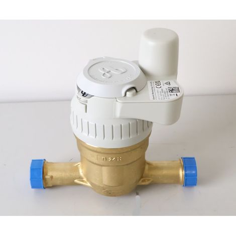 Compteur d'eau volumétrique froid avec module radio VHF 169 MHz – Débit 4 m³/h – Filetage 1" – Normes MID et ISO 4064 – Diehl