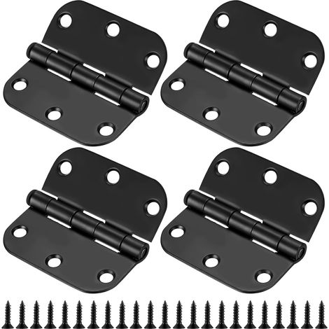 bisagras resistentes para puertas plegables, color negro, para ventanas interiores y exteriores (1/5)
