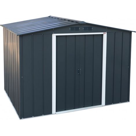 Casetta in metallo 8 x 6 Duramax by Ezooza 1821 x 2620x 1910 mm grigia: una soluzione durevole per i tuoi spazi esterni