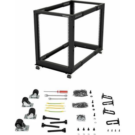 Startech 15U Rackschrank aus robustem schwarzem Stahl (1/3)
