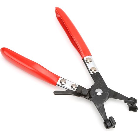 Pince à collier de serrage 21,8 cm, 3 mâchoires pivotantes, manche PVC, antirouille, outil de réparation robuste pour durites (1/5)