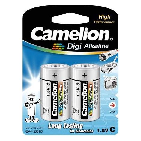 Pile alcaline - Camelion - Digi - 2 pezzi - 8500 mAh - Non ricaricabile