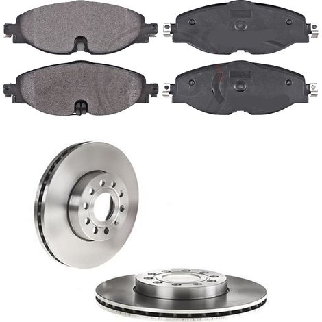 KIT FRENI ANTERIORI compatibile con VW GOLF SPORTSVAN VII (AM1,AN1) - DISCHI + PASTIGLIE OEM: P 85 126 , P 85 137 / 17521 , 17558 , 18430 /SOSTITUZIONE DIRETTA/BASSA POLVERE/SILENZIOSO (1/5)