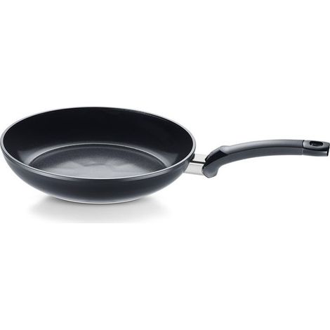 Fissler Padella Ceratal Classic 28 cm Alluminio Riciclato Rivestimento Ceramico Nero