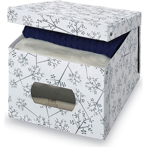 Boîte de rangement de vêtements vinyle xl bon ton 42x50x31cm (1/2)
