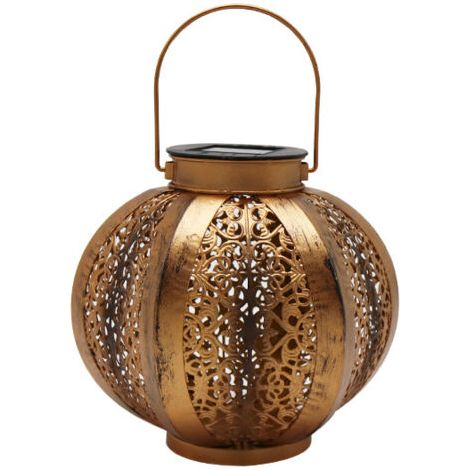 BUNTHAUS Lanterne Solaire Jardin Décoration Extérieur Étanche Luminaire Solaire Patio Décoratif Métal Lampe de Patio pour Pelouse Patio Fête Décorations (1/5)