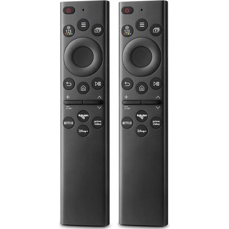 x Télécommande de remplacement pour téléviseur Samsung The Frame avec Rakuten TV, Disney, Prime Video, Netflix et boutons d'accès rapide. Compatible avec les téléviseurs intelligents Samsung. (1/4)