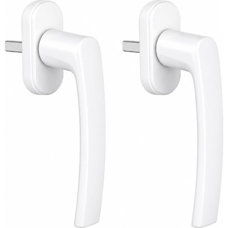2PCS Poignee Fenetre PVC, Poignée de Fenêtre en Plastique Résistant pour Fenêtres Intérieures Et Extérieures, Polyvalente Utilisable comme Poignée De Porte Intérieure Et Poignée De Porte Extérieure (1/5)