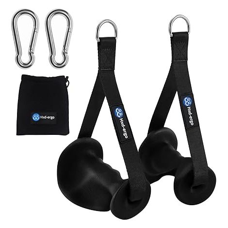 Poignée Ergonomique Musculation, Poignée de Tirage Musculation Accessoire Machine Smith Bande de Résistance et Élastique Fitness Machine à Câble et Poulie (1/5)