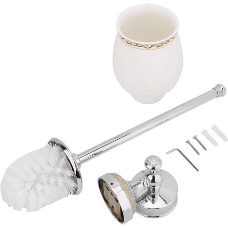 Support Brosse WC - Cuivre et Céramique - Pour Salle de Bain - 1 Pièce (1/5)