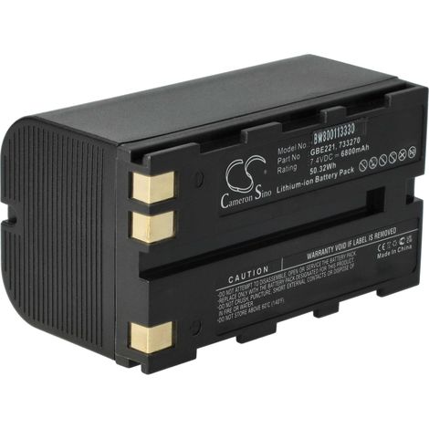 vhbw Akku kompatibel mit Leica CS10, GNSS receiver, CS15 Lasermessgerät, Messgerät (6800 mAh, 7,4 V, Li-Ion)