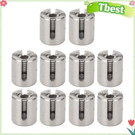 10 serre-câbles croisés en acier inoxydable 316, 10 pièces, serre-câbles croisés pour garde-corps en acier inoxydable 316, (1/4)
