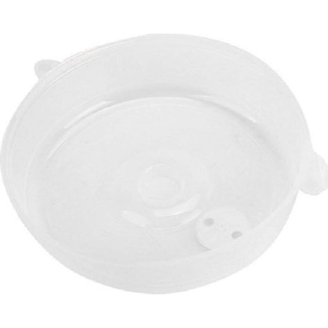 Grand set de table rond, couvercle transparent pour micro-ondes, idéal pour la cuisson au four à micro-ondes (lot de 1). (1/5)