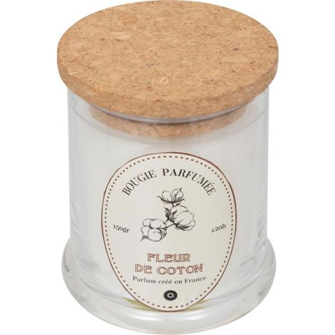 Bougie Parfumée "Hapo" 150g Fleur de Coton (1/4)