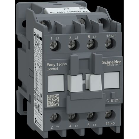 Contacteur de puissance, Easy TeSys Control, AC-3, 12 A, 3 pôles (1 NO), bobine 230 V, 50/60 Hz (1/2)