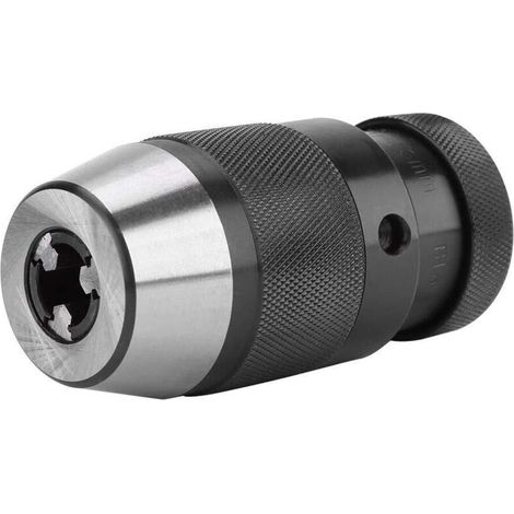 Self-tightening steel chuck, 1 pc 0-13mm 1/2" keyless steel self-tightening chuck B16 for lathe electric drill press chuck (1/4)