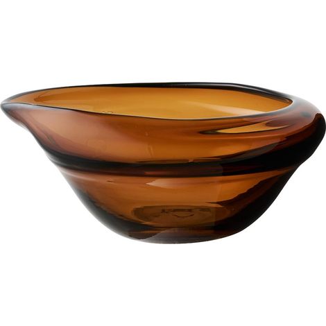 Vilja Glasschale braun.