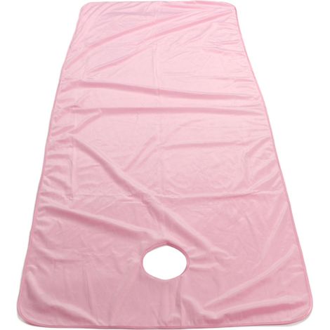 Drap de table de massage avec trou rose pour salon de beauté et spa, chaud, épais et moelleux, pour femmes (1/5)