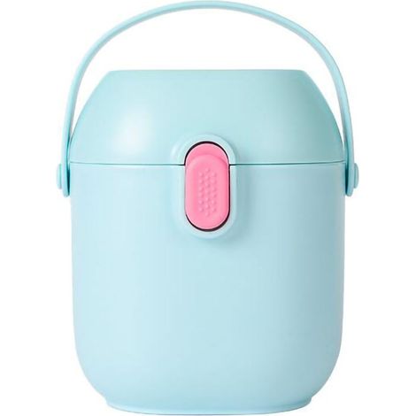 Boîte de Rangement Portative pour Snacks et Fruits, Distributeur de Lait en Poudre Bébé Grande Capacité Voyage Bleu (1/5)
