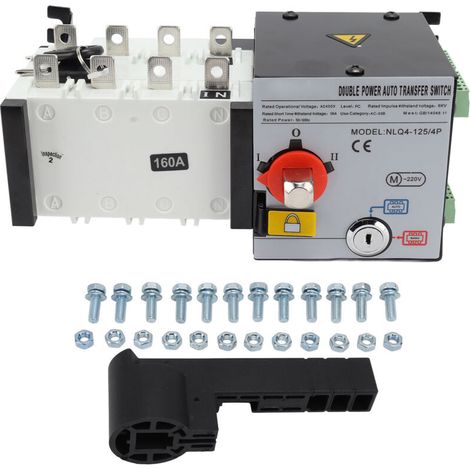 2-in-1 isolated PC generator transfer switch, dual output, automatic AC400V 160A (1/5)