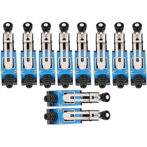 Lot de 10 interrupteurs de fin de course momentanés à galet ME-8108 pour fraiseuse CNC 5 A 250 V (mini-interrupteur ME8108) (1/5)