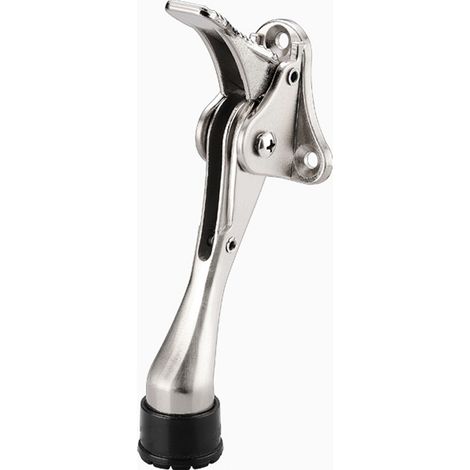 Butées de porte longues et robustes en alliage de zinc, support d'embout en caoutchouc à ressort pour portail de patio extérieur. 1 (1/5)