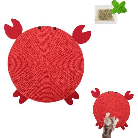 Katzenkratzbrett, Kratzmatte für Katzen, natürliches Sisal, horizontale Kratzmatte für Katzen, schützt Teppiche und Sofas (1/5)