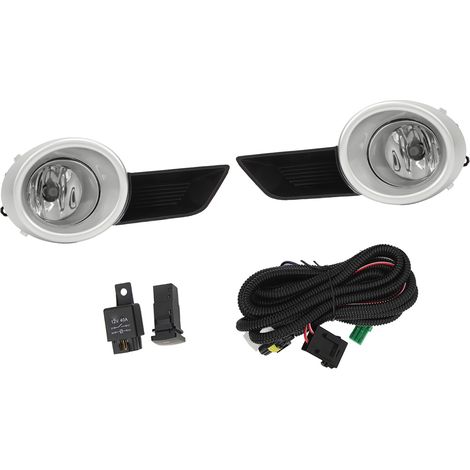 Kit 2 phares antibrouillard avec faisceau et interrupteur, cadre de remplacement pour Highlander XU40 2008-2010, référence 81482 48020 (1/5)