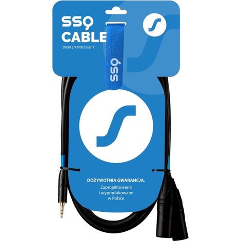 SSQ MIXLR3 - Câble jack stéréo 3,5 mm - 2 x XLR 3 m (1/3)
