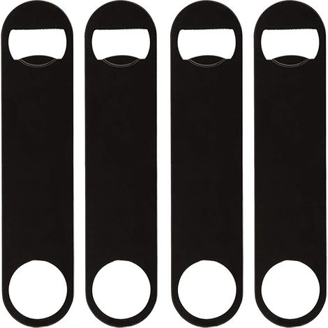 Ouvre-bouteille Plat En Acier Inoxydable - Pour Bière Soda Jus - Usage Bar Maison Restaurant - Lot De 6 Pièces (1/5)