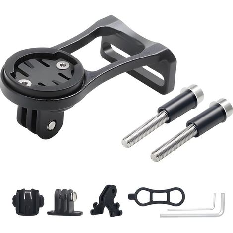 Fahrradhalterung für Garmin Edge, Fahrradlenkerhalterung aus Aluminiumlegierung, Kombihalterung für Garmin Edge GoPro (200 500 510 520 800 810 820 1000 1030 Touring) (1/4)