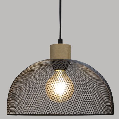 Suspension "Sam" noir métal Diamètre 30 cm d'Atmosphera - - (1/3)