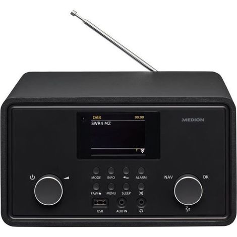 Radio Internet - MEDION - DAB - Bluetooth - 2x10W RMS - Noir (1/5)