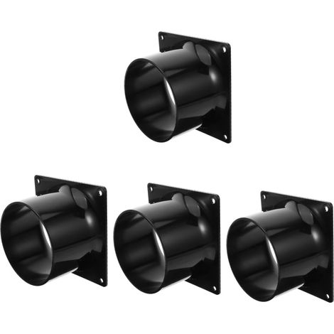 4Pcs Fresh Interface Conduits Compresseurs Échappement Ovale Système De Ventilation Raccord Connecteur De Conduit Adaptateur Moteur À Persiennes Portable Sortie Centrale (1/5)