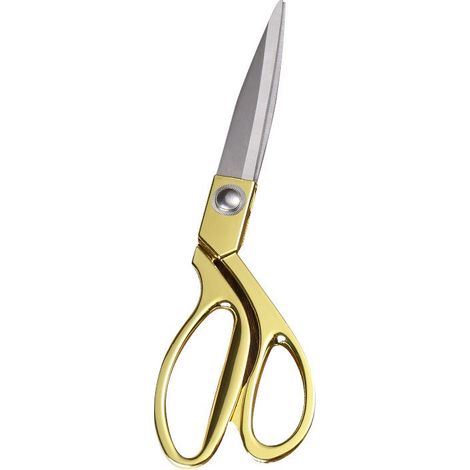 Ciseaux Couture Professionnel Doré - Ciseaux Tissu en Acier Inoxydable 26,4 cm - Ciseaux de Couturiere Pour Tissu, Vêtements, Cuir, Jean, Retouche, Couture et Confection