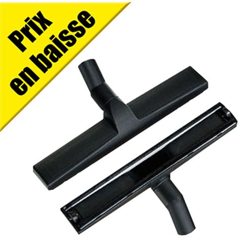 Brosse parquet et sols durs en nylon à roulettes 360mm (1/3)