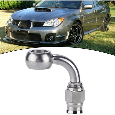Embout de Frein Banjo AN-3 en Acier Inoxydable, Adaptateur 90° pour Accessoires Automobiles