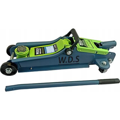 Cric idraulico per auto a basso profilo da 2,5 tonnellate, 90-340 mm + gomma (1/5)