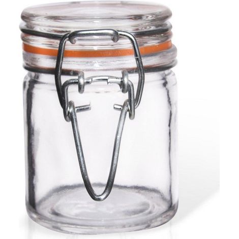 Bocal en verre breveté avec clip 50 ml (1/3)