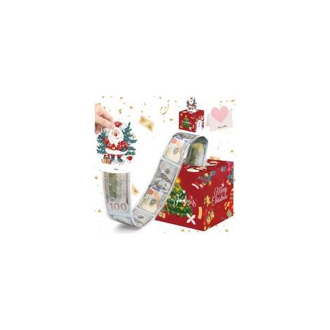 Tirelire Surprise Noël pour Trésorerie, Boîte Cadeau Pop Up, Cadeau de Noël, Surprise DIY pour Parents, Amoureux, Enfants et Amis Noël (1/5)