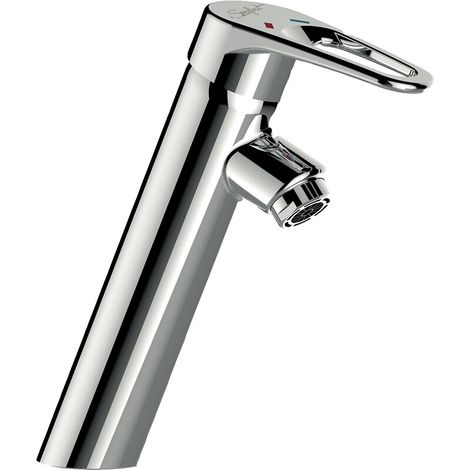 Mitigeur hospitalier de lavabo à manette ajoutée sans vidage (hauteur 100 mm et saillie de 106 mm) (1/5)