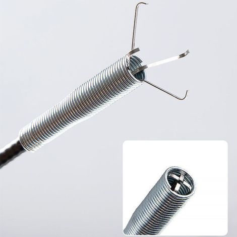 Pince de débouchage flexible à 4 griffes pour évier, cuisine, toilettes et autres canalisations, 3 mètres / 9,84 pieds (1/5)
