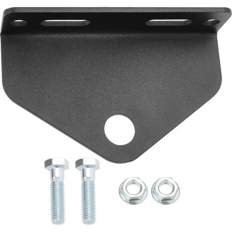 Accessoires d'attelage de remorquage de 12,7 cm en acier robuste pour tondeuse à zéro tour avec boulons de montage pour centres de boulons de 5 à 7,6 cm et 12,7 cm, tracteur de pelouse, VTT (1/5)