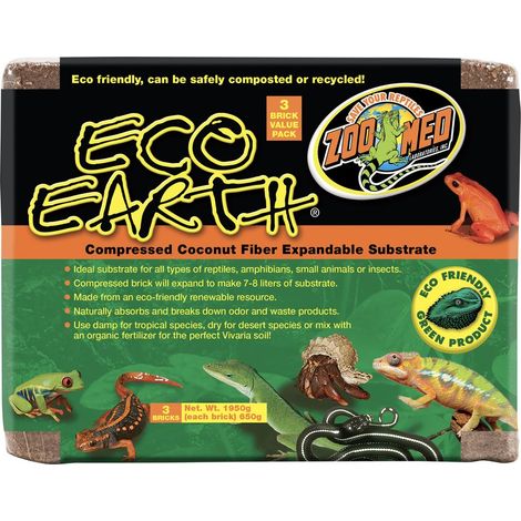 Eco Earth 3 mattoni Substrato di fibra compressa di noce di cocco