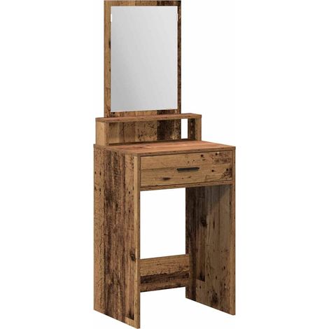 Maison Exclusive - Tavolo da Trucco con cassetto Legno vecchio 50 x 41 x 140 cm