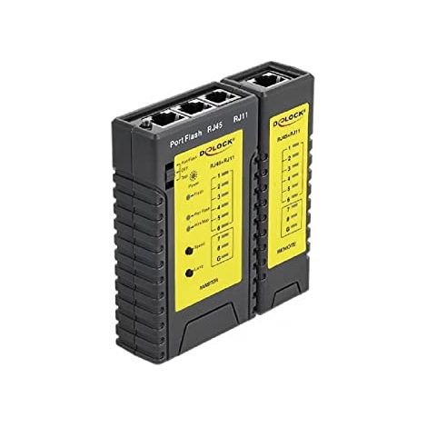 Tester di Cavi Delock Nero con Funzione Portfinder (1/4)