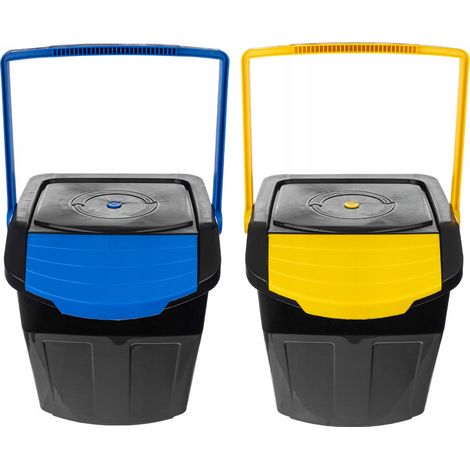 EcoBox 2 Abfalltrennsystem, BLAU UND GELB