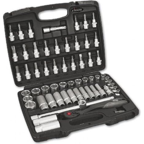 Vigor Steckschlüsselsatz 61-tlg 3/8""